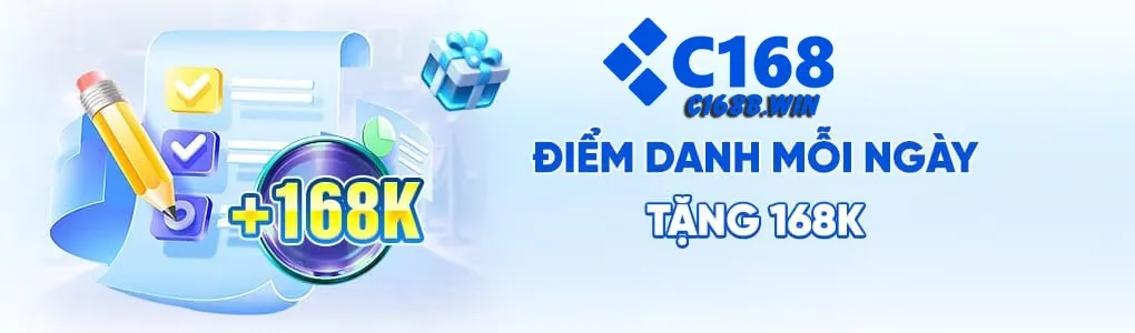 c168b điểm danh nhận thưởng